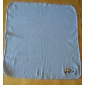 JUST BORN Tow Truck Baby Boy Thermal Cotton Receiving Swaddling Car Blanket Blue